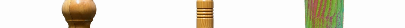 Turned timber verandah post profiles by Classic Woodcraft, shown with capital and base detail