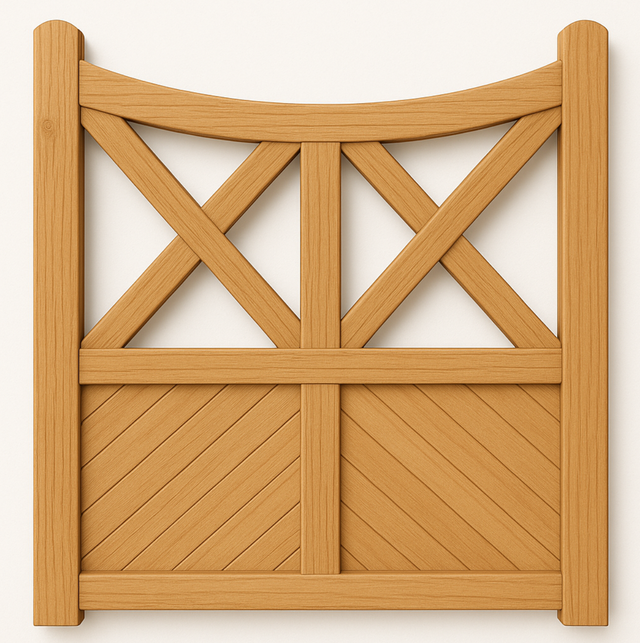 Custom timber heritage-style gate