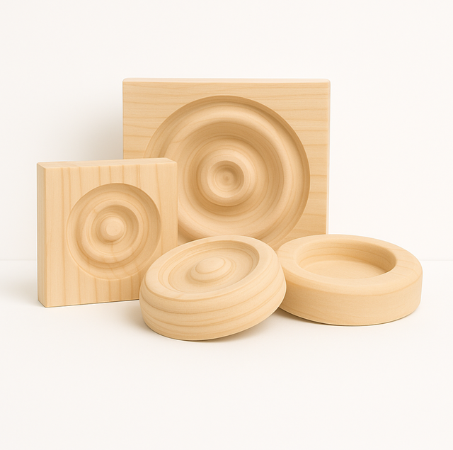 Assorted custom timber components