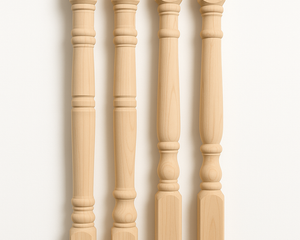 Classic turned timber verandah posts