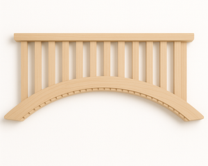 Interior and exterior decorative timber arch panel