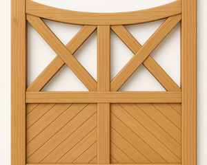 Custom timber heritage-style gate