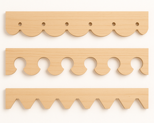 Decorative timber barge board trim