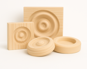 Assorted custom timber components