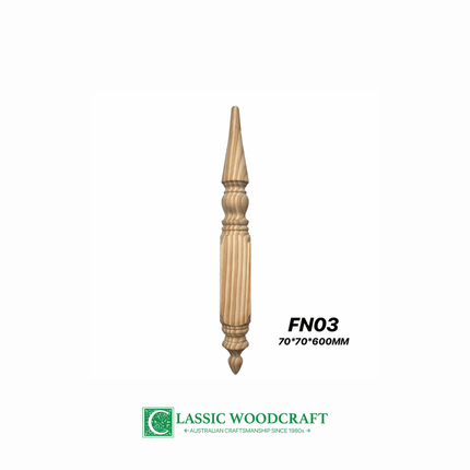 FN03, Timber Finial LOSP Treated Pine