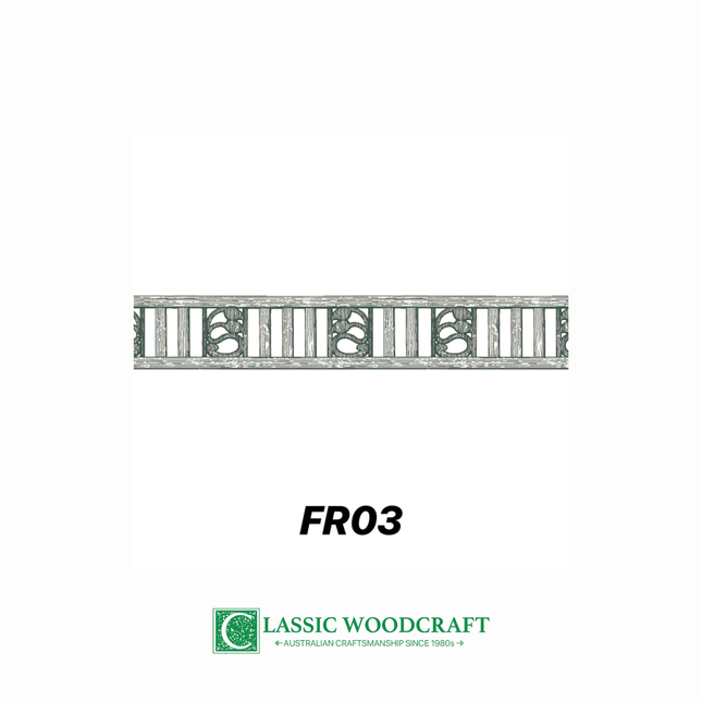 FR03, Frieze 300mm High with M16 Motifs