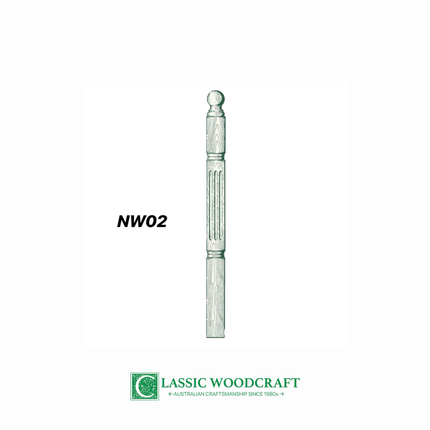 Newel Post NW02 — LOSP Treated Pine
