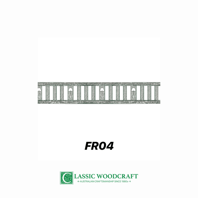 FR04, Frieze 300mm High, Slats & Motifs