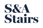 Logo of S&A Stairs with a clear background
