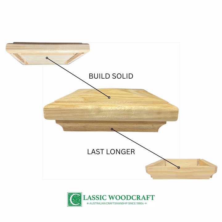 Timber Caps Fence Post Capitals - Decorative Timber Post Caps – Classic Woodcraft