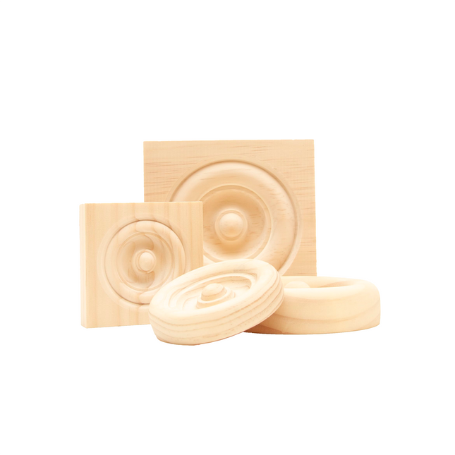 Timber Rosette — Carved Round Motif