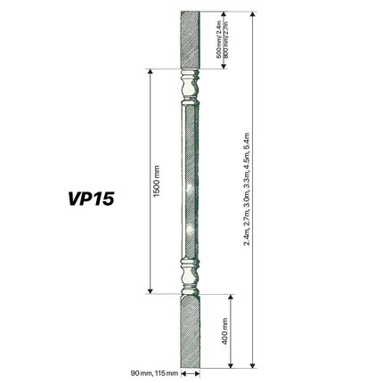 VP15, Verandah Posts in LOSP Pine
