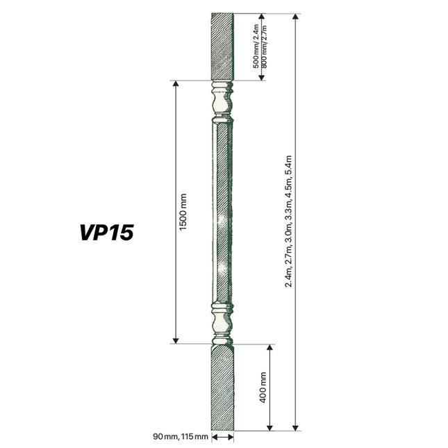 VP15, Verandah Posts in LOSP Pine